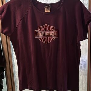 Harley Davidson purple short sleeve